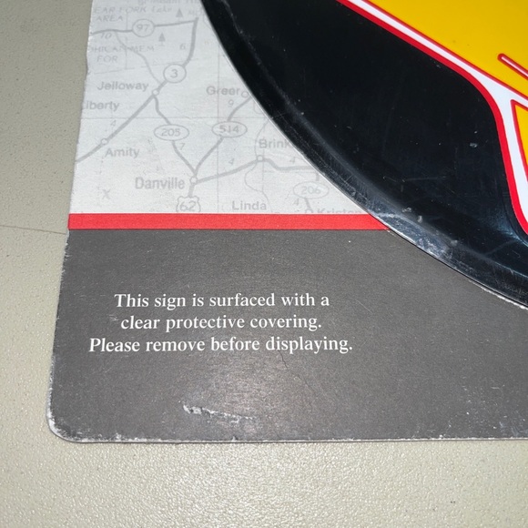 Shell Premium Gasoline Vtg Design Circle Sign New W/original Display Cardboard - Picture 4 of 9